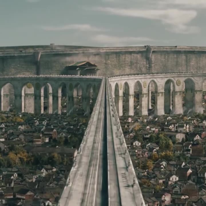 Les murailles de Ba Sing Se vues d’en haut