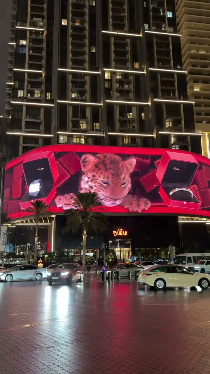 A 3D billboard in Dubai