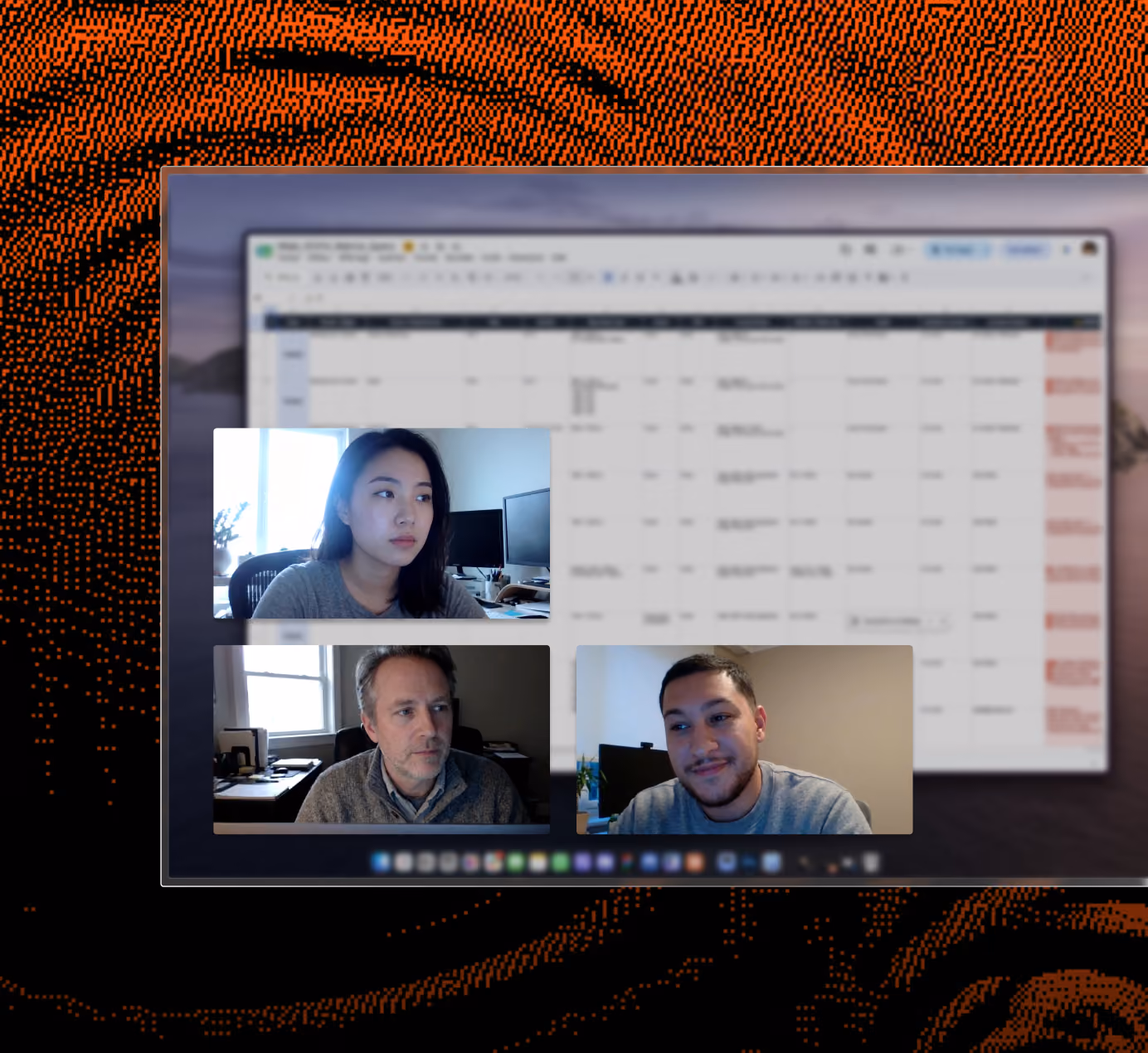 The KOSMO team reviewing a media plan